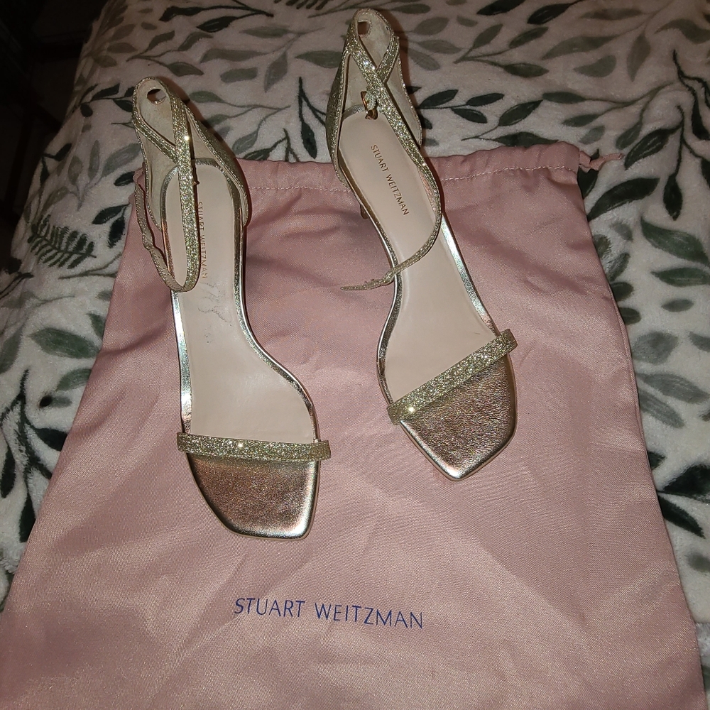 Stuart Weitzman Gold Heels-New